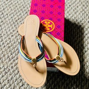 Tory Burch Sienna Thong Sandal-Glove Napa/Calf Leather